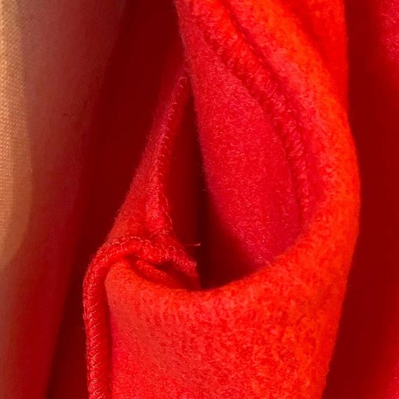 Orange Fleece Ruffled Jacket - Arlene Prescott - no size - Picture 6 of 7